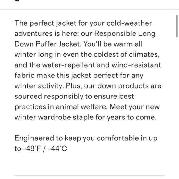 Quince Responsible Down Long Puffer Jacket, NWT, S - Picture 10 of 15